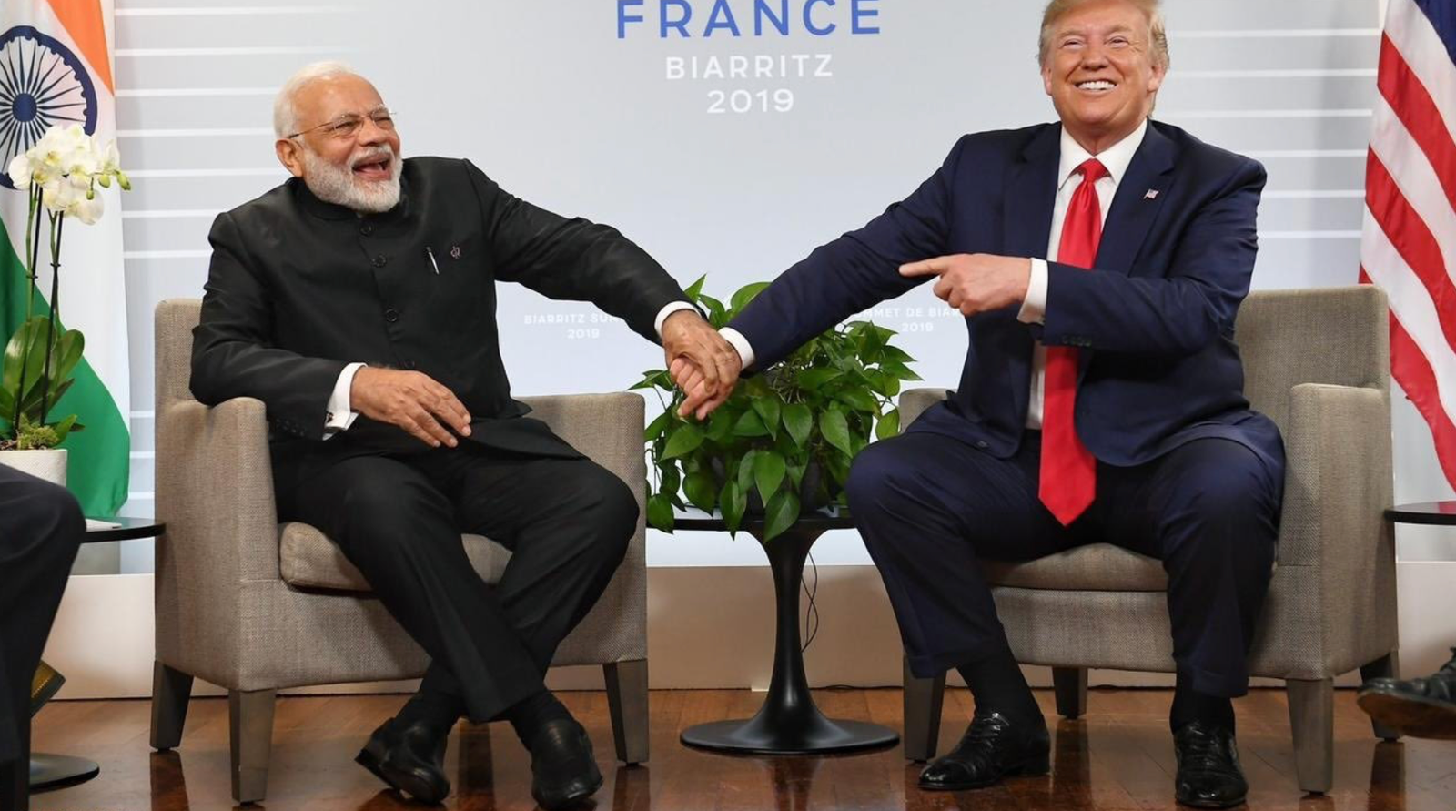 Prime Minister Narendra Modi with US President Donald Trump